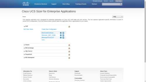 Cisco – Hardware app sizing