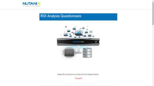 Nutanix – ROI Tool